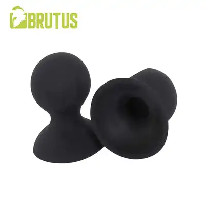 Brutus - Nipple Suckers. Gładki silikon i elegancki czarny kolor w rozmiarze M!