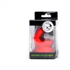Sport Fucker – Liquid Silicone Switch Hitter. Wszechstronny pierścień na penisa i streczer na jądra z miękkiego silikonu w kolorze czerwonym