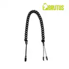 Brutus - Tweezer Nipple Clamps Black. Czarne metalowe zaciski na sutki, wytrzymałe akcesorium BDSM z regulowanym naciskiem, które