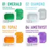 Tenga - Uni Emerald Sleeve. Uniwersalna nakładka stymulująca do łechtaczki i penisa, produkt unisex