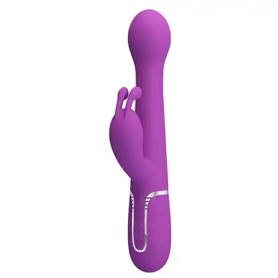 Pretty Love - Dejon Purple. Ruchomy wibrator z obrotowymi kulkami, stymulator łechtaczki i okrągła główka z ruchem posuwistym