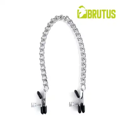 Brutus - Basic. Zaciski na sutki dla początkujących z wytrzymałym łańcuchem i delikatną stymulacją!