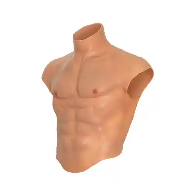 Hidden Desire - Alter Ego Silicone Male Torso Shirt. Silikonowa koszulka z męskim umięśnionym brzuchem, odkryj swoją męską tożsamość