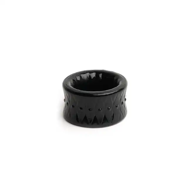 Sport Fucker - Low Stack Ring Black. Innowacyjna nakładka na jądra z odwracalnym designem, rozciągliwa