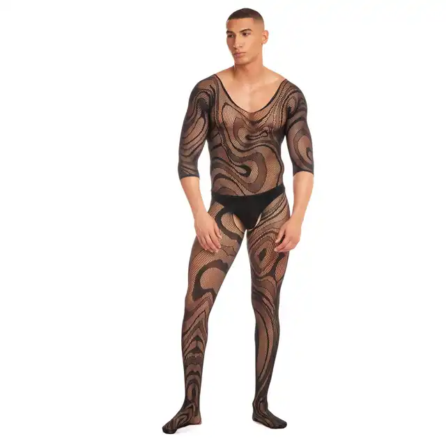 René Rofé - Supernova Two-Piece Set L/XL Black. Seksowny zestaw bielizny dla mężczyzn, który emanuje pewnością siebie