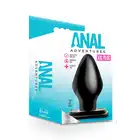 Anal Adventures - XXL Plug Black. Duży korek analny o opływowym kształcie, gwarantowane uczucie wypełnienia