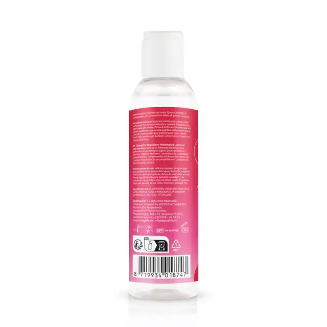 EasyGlide - Strawberry Waterbased. Lubrykant o smaku truskawki, formuła na bazie wody zapewnia wszechstronność