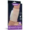 LoveToy - Vibrating Wave Knights Ring White. Wibrująca nakładka na penisa o super stymulującym kształcie, wibracje i pogrubienie członka