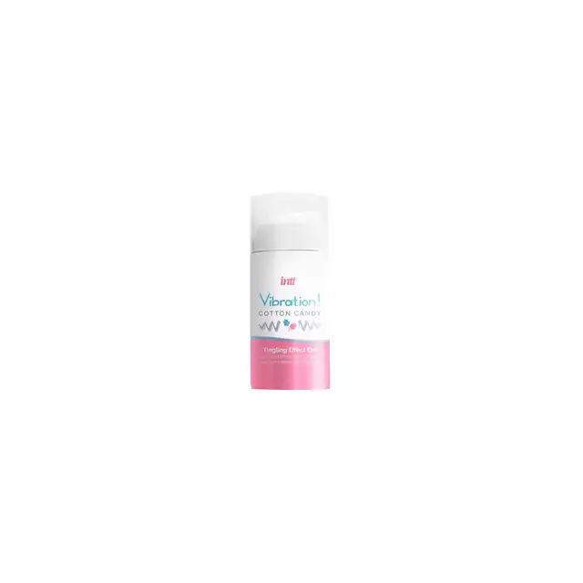 Intt - Vibration! Cotton Candy Tingling Effect Gel. Stymulujący żel do miejsc intymnych o aromacie waty cukrowej, wibrator w płynie
