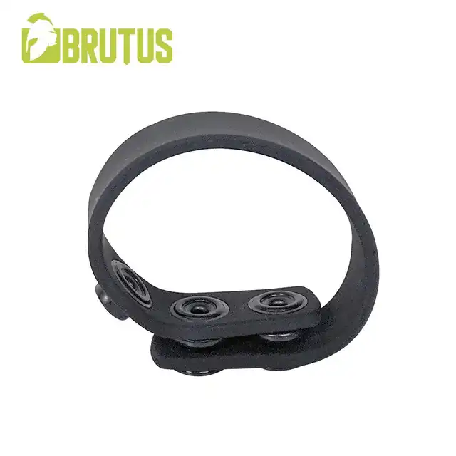 Brutus -3-Snap Silikonowy Pas do Penisa. Komfort i Dostosowanie w Trzech Rozmiarach