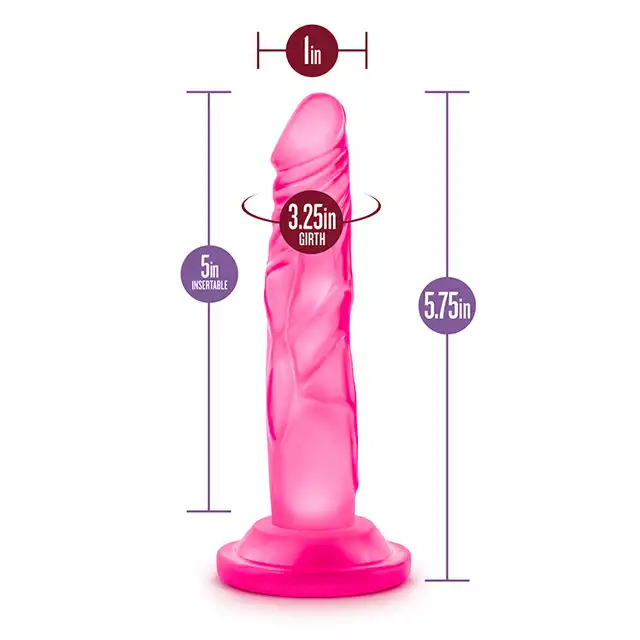 Blush - Naturally Yours 5Inch Mini Cock Pink. Smukłe dildo o realistycznym designie, idealne dla początkujących