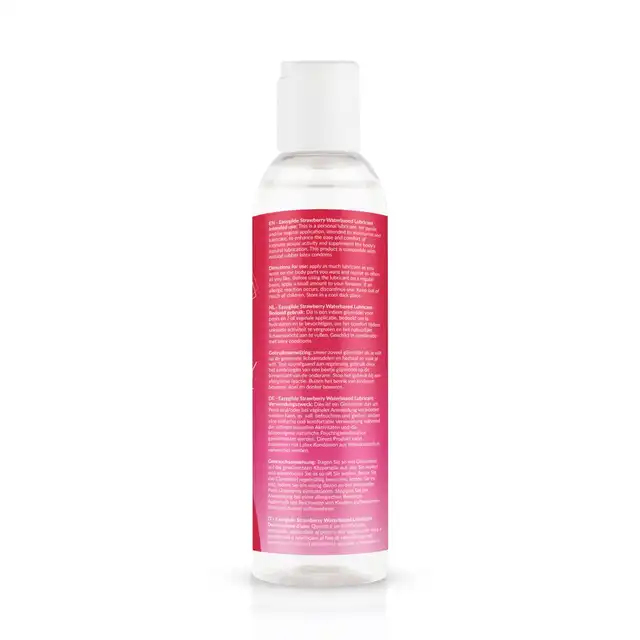 EasyGlide - Strawberry Waterbased. Lubrykant o smaku truskawki, formuła na bazie wody zapewnia wszechstronność