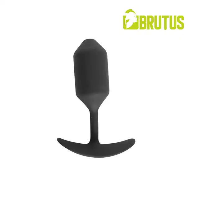 Brutus - Weighted Butt Diamond S. Wygodny, ważony plug analny z miękkiego silikonu dla długotrwałej przyjemności!