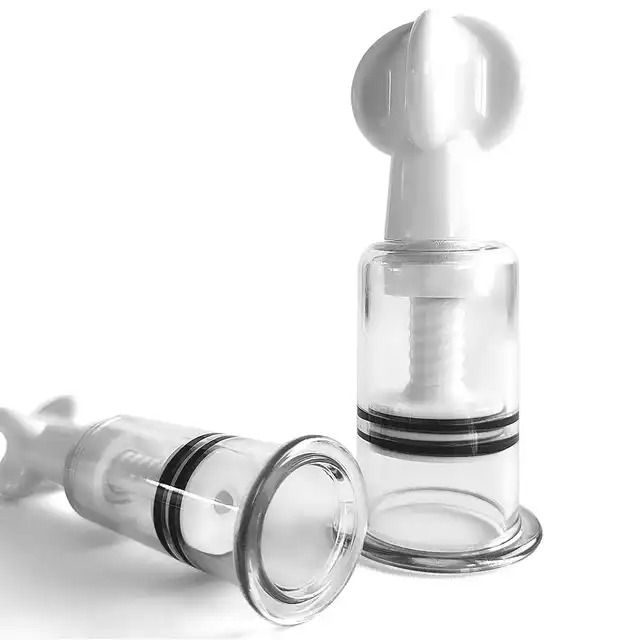 Brutus - Twister Nipple Suckers L. Wysokiej jakości przyssawki do sutków, które zwiększają ich rozmiar i wrażliwość