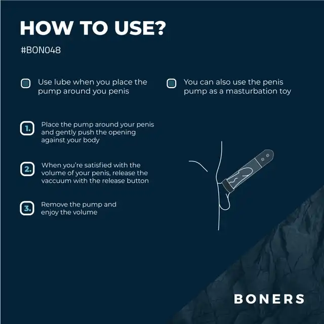 Boners - Automatic Penis Pump with Masturbator. Automatyczna pompka z funkcją masturbacji dla większego obwodu i objętości