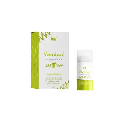 Intt - Vibration! Caipirinha Tingling Effect Gel. Ultra stymulujący żel do miejsc intymnych o aromacie drinka caipirinha, wibrator w płynie