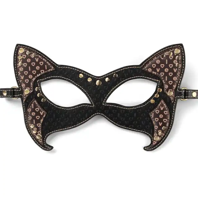 LoveToy - Rebellion Reign Cat Mask. Maska kotka z wytrzymałego PU, łączy tajemniczość i zmysłowość