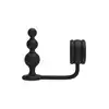 DreamToys -  Ramrod Cockring With Beaded Anal Plug. Innowacyjny pierścień erekcyjny 2 w 1 z korkiem analnym, z gładkiego silikonu, zapewnia zarówno mocną erekcję i stymulację analną