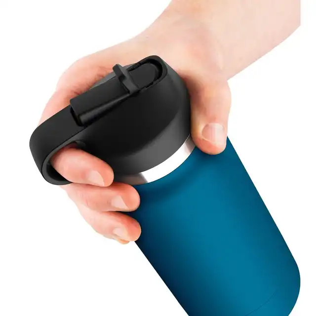 PDX Plus - Fuck Flask Private Pleaser. Dyskretny masturbator w etui w kształcie bidona, z realistycznym rękawem i kontrolowanym efektem ssania