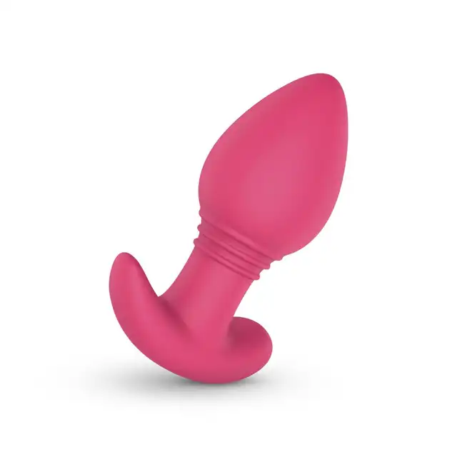 EasyToys - Easy Connect Axel. Różowy korek analny z miękkiego silikonu, sterowany aplikacją, oferuje różnorodne wzory wibracji i możliwość zdalnego sterowania