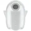 Satisfyer - Glowing Ghost White. Wibrator ze stymulującymi falami ciśnienia i intensywnymi wibracjami, wykonany z miękkiego, świecącego w ciemności silikonu