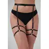 Christine - Strappy Garterbelt Blushing Black. Zmysłowy pas do pończoch, który rozbudzi wyobraźnię