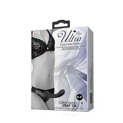 Baile - Strapon Ultra Passionate Harness 6,2'. Realistyczny strap-on z uprzężą, zapewniający pełne i długotrwałe doznania