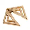 LOCKINK - Adjustable Nipple Clamps with Heavy Pendant Gold. Regulowane zaciski na sutki z ciężką złotą zawieszką, elegancka biżuteria erotyczna