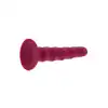 Get Real - Ribbed Dong 6'. Dildo z wypustkami na trzonie i mocną podstawą z przyssawką, wykonany z bezpiecznego silikonu premium