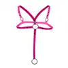 Cut4Men - Pink C-Ring Harness OS. Różowa stylowa i funkcjonalna uprząż dla mężczyzn, zmysłowy dodatek do męskiej garderoby