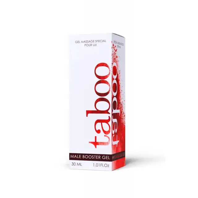 Taboo - Male Booster Gel 30ml. Naturalny żel na erekcję, skutecznie wspomaga krążenie krwi, zwiększając doznania i przyjemność