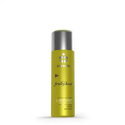 Swede - Fruity Love Lubricant Vanilla Gold Pear 50 ml. Wodny lubrykant o zmysłowym smaku złotej gruszki i wanilii. Rozpłyń się w przyjemności
