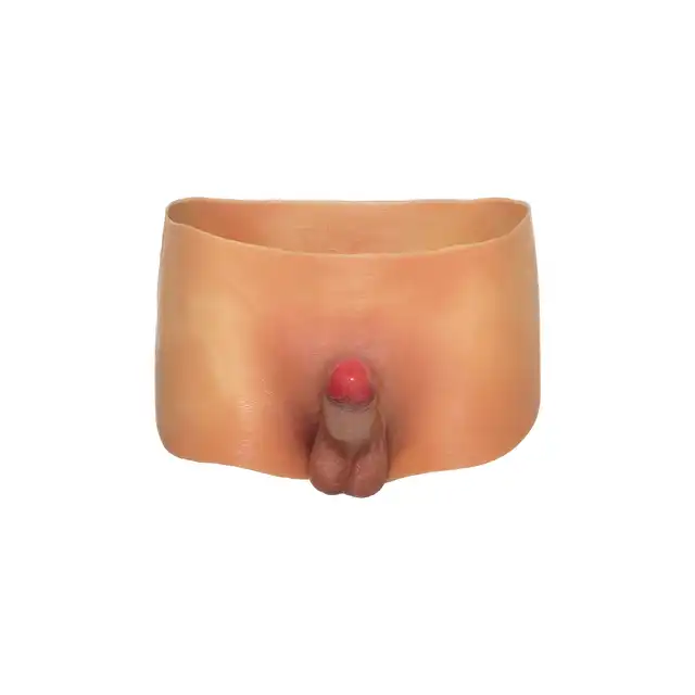 Hidden Desire - Alter Ego Boxershort With Penis L. Silikonowe bokserki z realistycznym penisem, wciel się w męską rolę