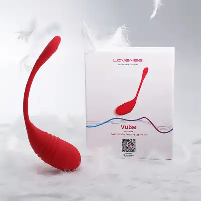 Lovense - Vulse Vibrating Egg Red. Innowacyjne jajeczko sterowane aplikacją, szybkie pchnięcia i intensywne wibrcje
