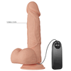 Baile - Beautiful Bahamut Vibrator. Realistyczny wibrator z jądrami i przyssawką, regulowana moc wibracji