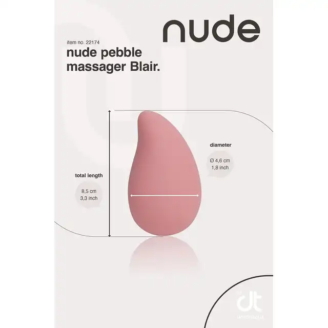 Nude - Blair. Mini wibrator łechtaczkowy o eleganckiej konstrukcji i zaawansowanych funkcjach stymulacji