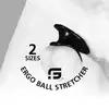 TPR Ergo Ball Stretcher - Zestaw 2-Pak z miękkiego i elastycznego czerwonego materiału, długotrwałe noszenie, dostępne w dwóch rozmiarach