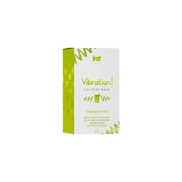 Intt - Vibration! Caipirinha Tingling Effect Gel. Ultra stymulujący żel do miejsc intymnych o aromacie drinka caipirinha, wibrator w płynie