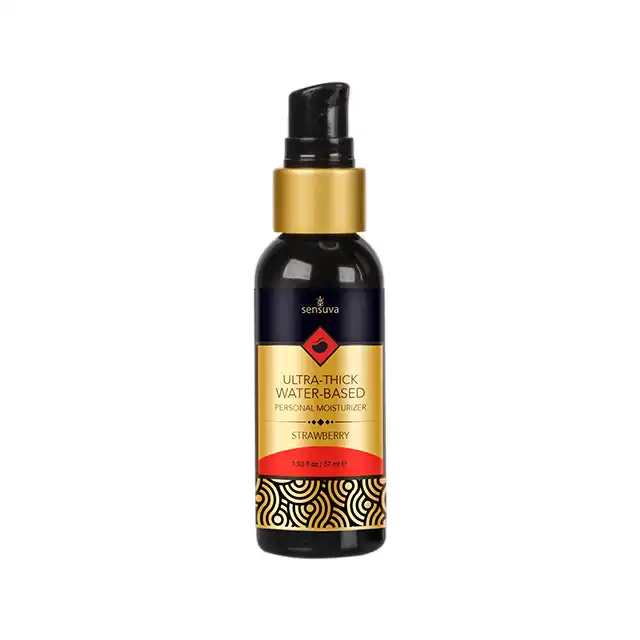 Sensuva - Ultra-Thick Water-Based Personal Moisturizer Strawberry 57 ml. Mega gęsty i wydajny lubrykant na bazie wody. Długotrwałe nawilżenie 