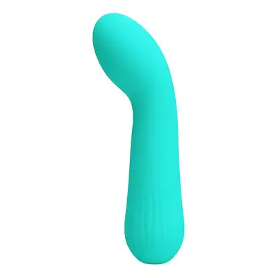 Pretty Love - Faun Green. Silikonowy wibrator punktu G o aksamitnej teksturze i zakrzywionej konstrukcji, oferujący wiele funkcji wibracji i elastyczność