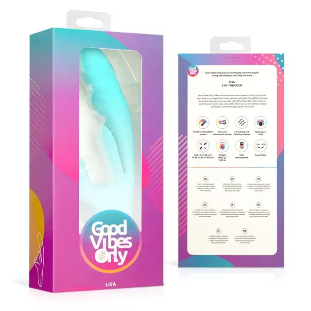 Good Vibes Only - Lisa. Multifunkcjonalny wibrator króliczek, który przeniesie Twoją przyjemność na wyższy poziom