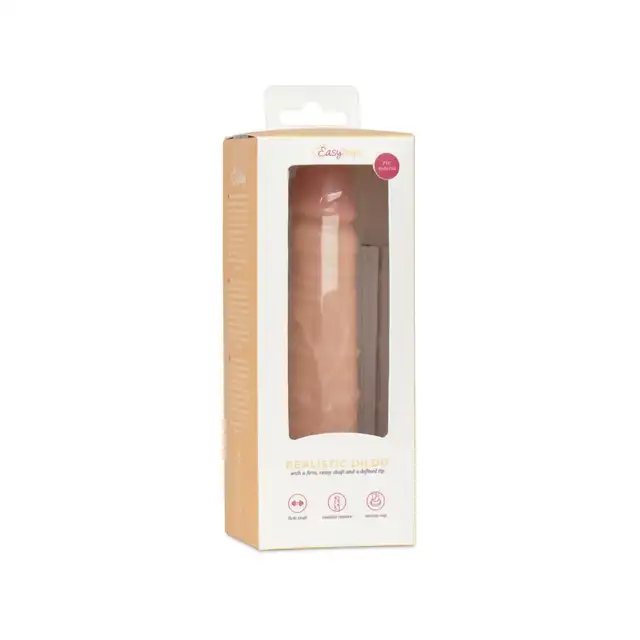 EasyToys - Dildo Without Balls 12 cm Beige. Klasyczne dildo o realistycznym designie, mocna przyssawka i prosty trzon