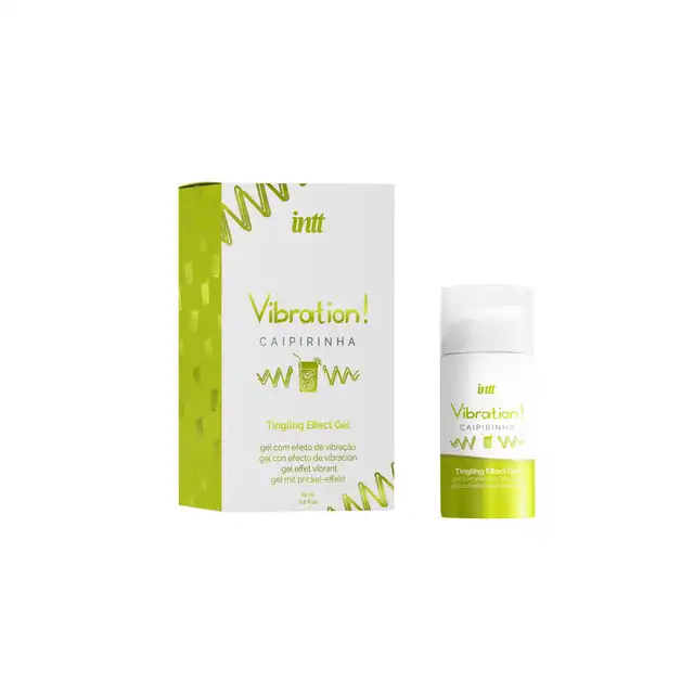 Intt - Vibration! Caipirinha Tingling Effect Gel. Ultra stymulujący żel do miejsc intymnych o aromacie drinka caipirinha, wibrator w płynie