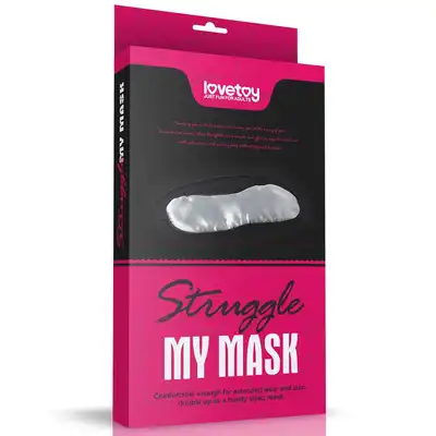 LoveToy - Struggle My Mask. Klasyczna opaska na oczy z elastyczną gumką, idealne dopasowanie i komfort