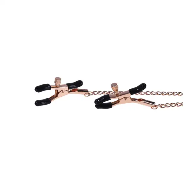 Sportsheets - S&amp;M Brat Charmed Nipple Clamps. Eleganckie zaciski na sutki dla lubiących podkreślać swoją niegrzeczną stronę