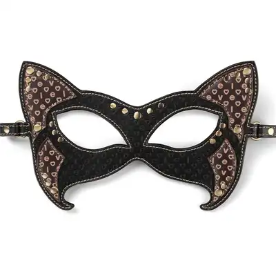 LoveToy - Rebellion Reign Cat Mask. Maska kotka z wytrzymałego PU, łączy tajemniczość i zmysłowość