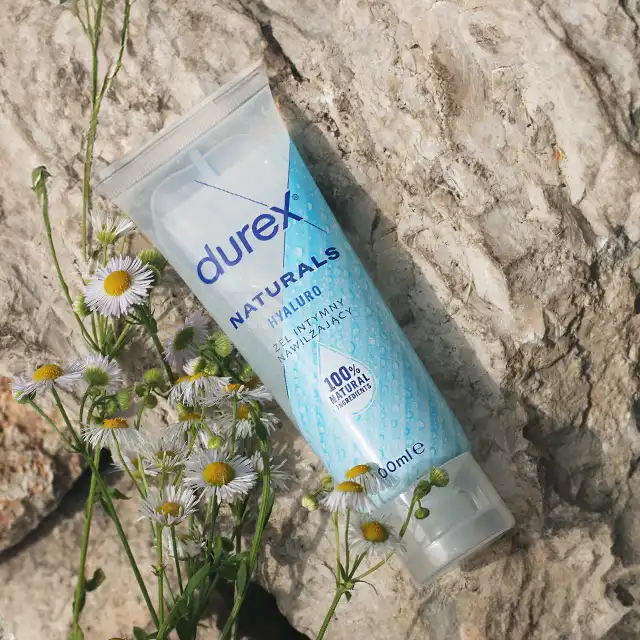 Durex - Naturals Hyaluro 100ml. Wodny żel intymny wzbogacony o kwas hialuronowy, długotrwały efekt nawilżający