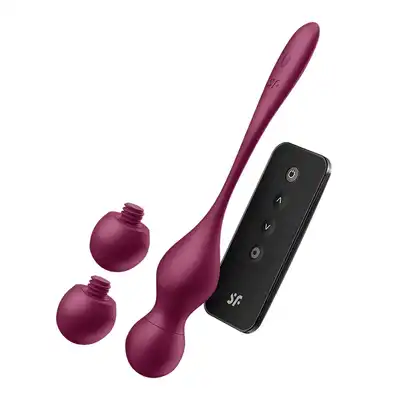 Satisfyer - Love Birds Vary Connect App. Wibrujące kulki gejszy z wymiennymi końcówkami