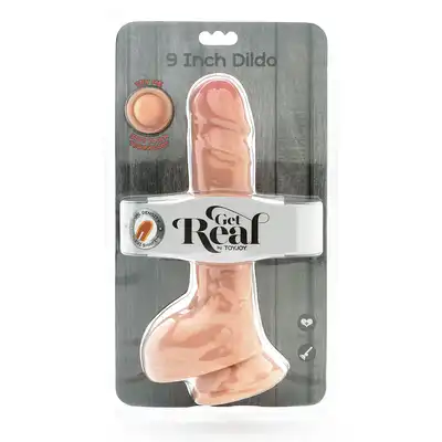 Get Real - Dual Density Dildo 9 inch. Realistyczne dildo z naturalnym kształtem i podwójną gęstością, oferujące luksusowe i intensywne doznania