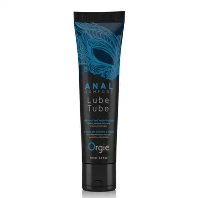 Orgie - Lube Tube Anal Comfort 100ml. Hybrydowy lubrykant analny zwiększający komfort, idealny do klasycznego seksu i zabawek